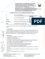 Informe Técnico Inspección Concesión Minera Ronaldo I