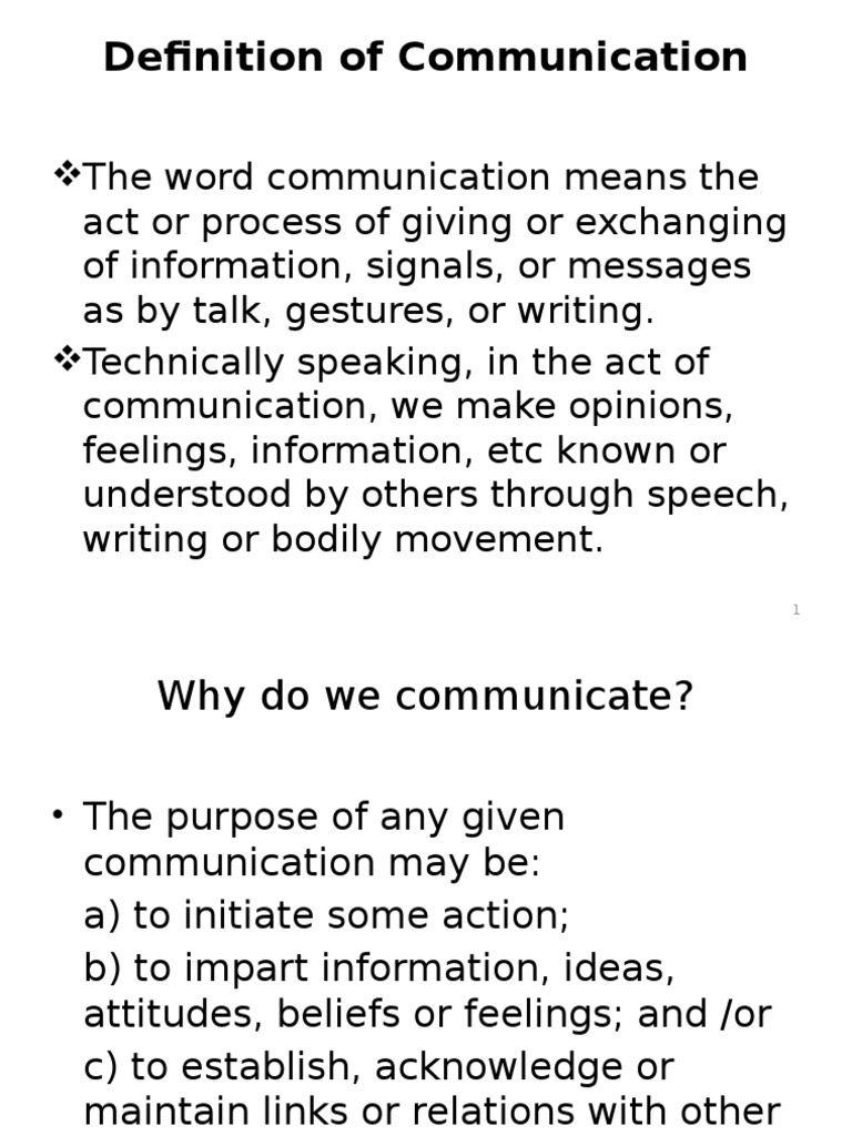 define communication in your own words essay