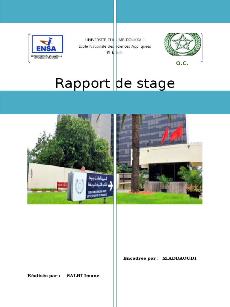 160417671 Rapport De Stage Ocp Économie Économie Général