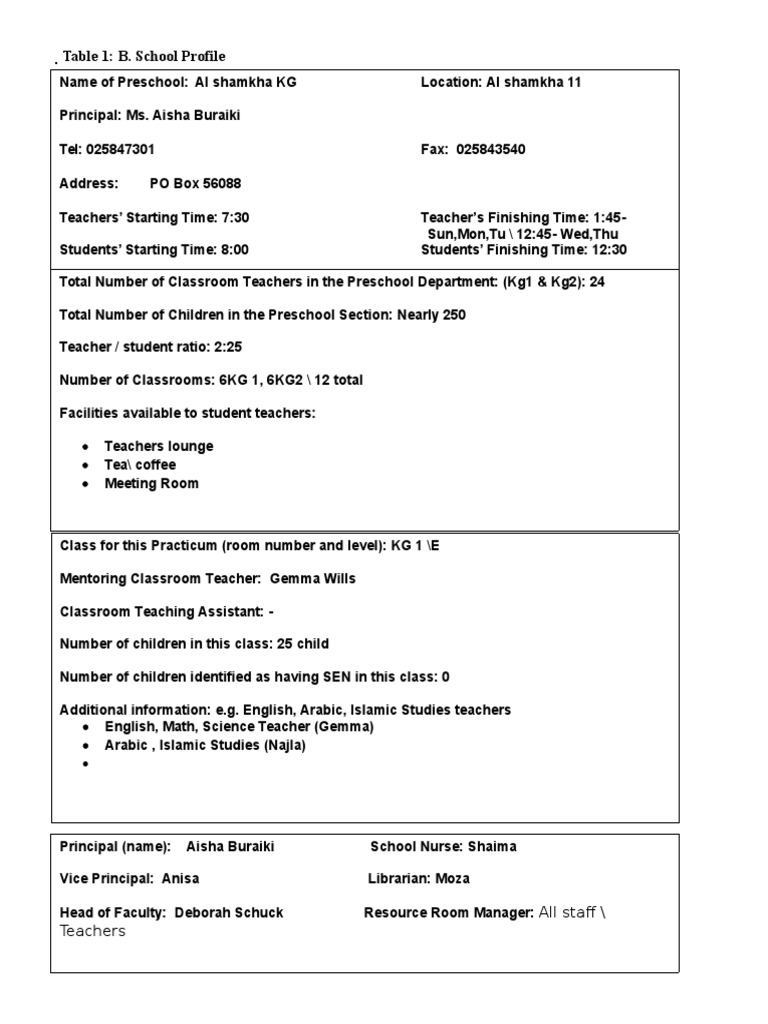 Task 1 Table 1 | PDF | Wellness