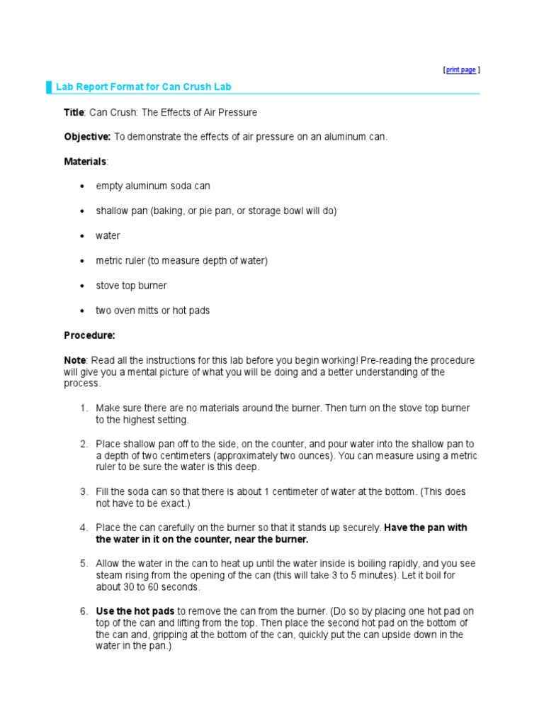 CM02 Can Crush Lab PDF Atmosphere Of Earth Atmospheric Pressure