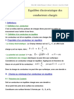 Conducteurs Equilibre Resume