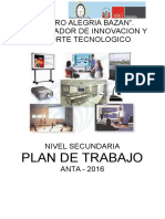 Plan de Trabajo y Capacitacion Coordinador de Innovacion y Soporte Tecnologico