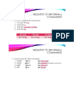 notes - negative tu commands   vocab 2