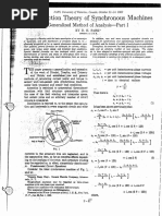 Two Reaction Theory of Synchronous Machines