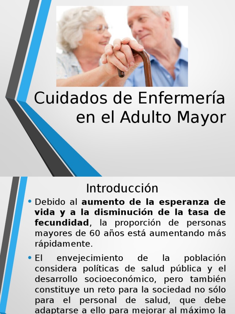Cuidados de Enfermería en Adultos Mayores | PDF | Vejez | Enfermería