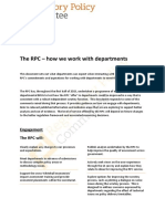 How Does The RPC Work With Departments