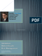 validation data - lifecycle risk management