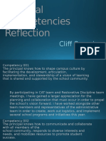 Principal Competencies Reflection