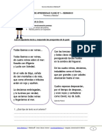 Guia de Aprendizaje Lenguaje 3Basico Semana 10