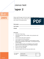 Key Stage 3 Ks3 Science 57P2 2005