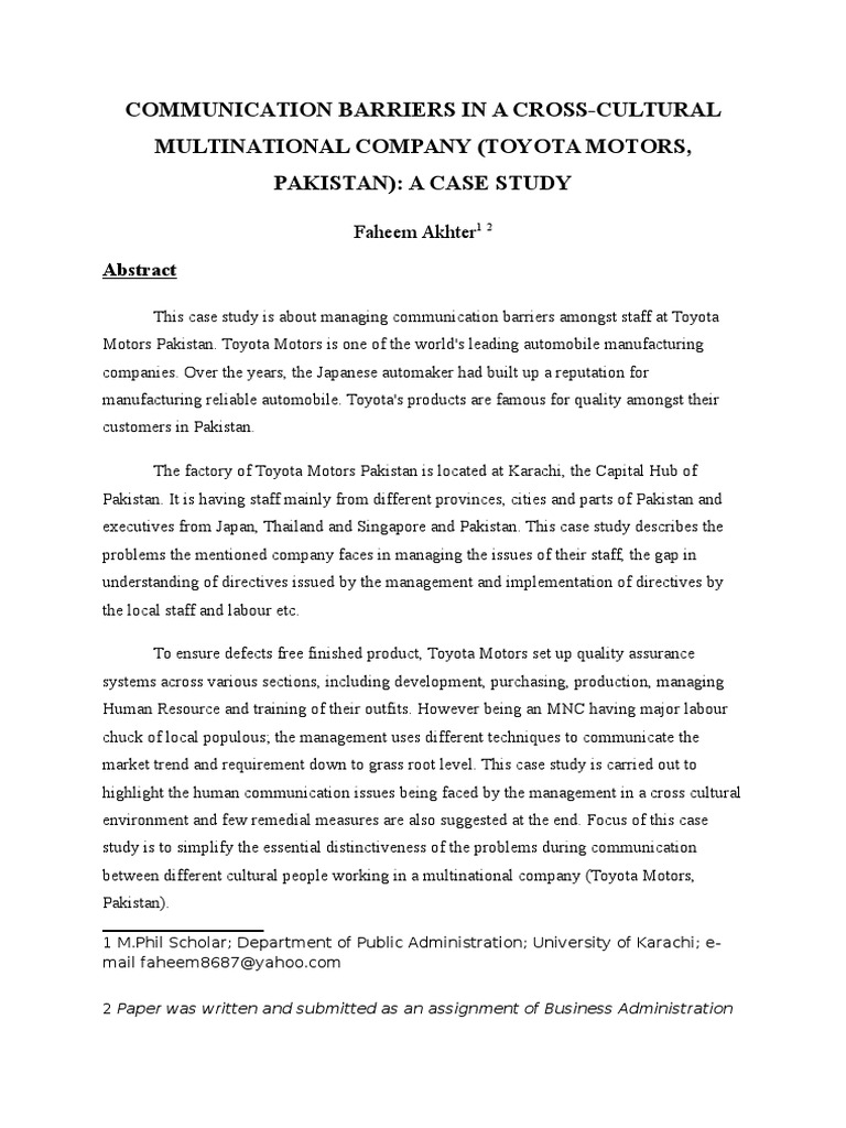 Cross cultural management assignment japan