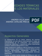 Propiedades Térmicas de Los Materiales