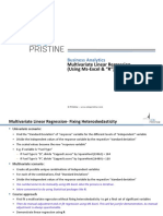 Multivariate Linear Regression