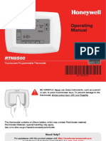 Honeywell RTH8500 Operating Manual PDF