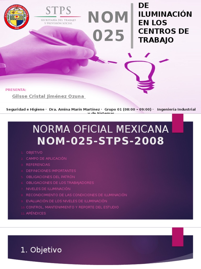 NOM 025 (Analisis) | PDF | Encendiendo | Science