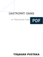 Gastropati Oains: Dr. Marhamah Hasnul
