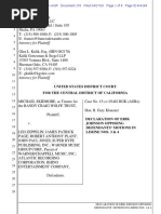 Erik Johnson Declaration (Skidmore v. Led Zeppelin "Stairway to Heaven" lawsuit)