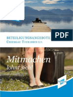 Beteiligungskonzepte Online/Print Beim Chiemgau Tourismus E.V.