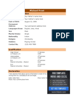 5 Biodata Template