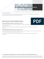 Techno-Economic Assessment About Tricalcium Phosphate