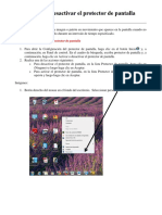 Activar o Desactivar El Protector de Pantalla