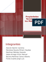 Propiedades Térmicas de Los Materiales