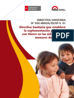 DIRECTIVA SANITARIA Nº 050-MINSA/DGSP-V. 0