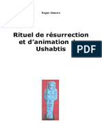 Rituel de résurrection et d’animation des Ushabtis