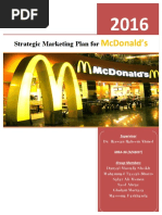 Download Strategic Marketing Plan for McDonalds 2016 by Rizwan R Ahmed SN310010284 doc pdf