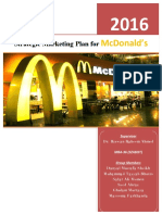 Strategic Marketing Plan For McDonald's 2016