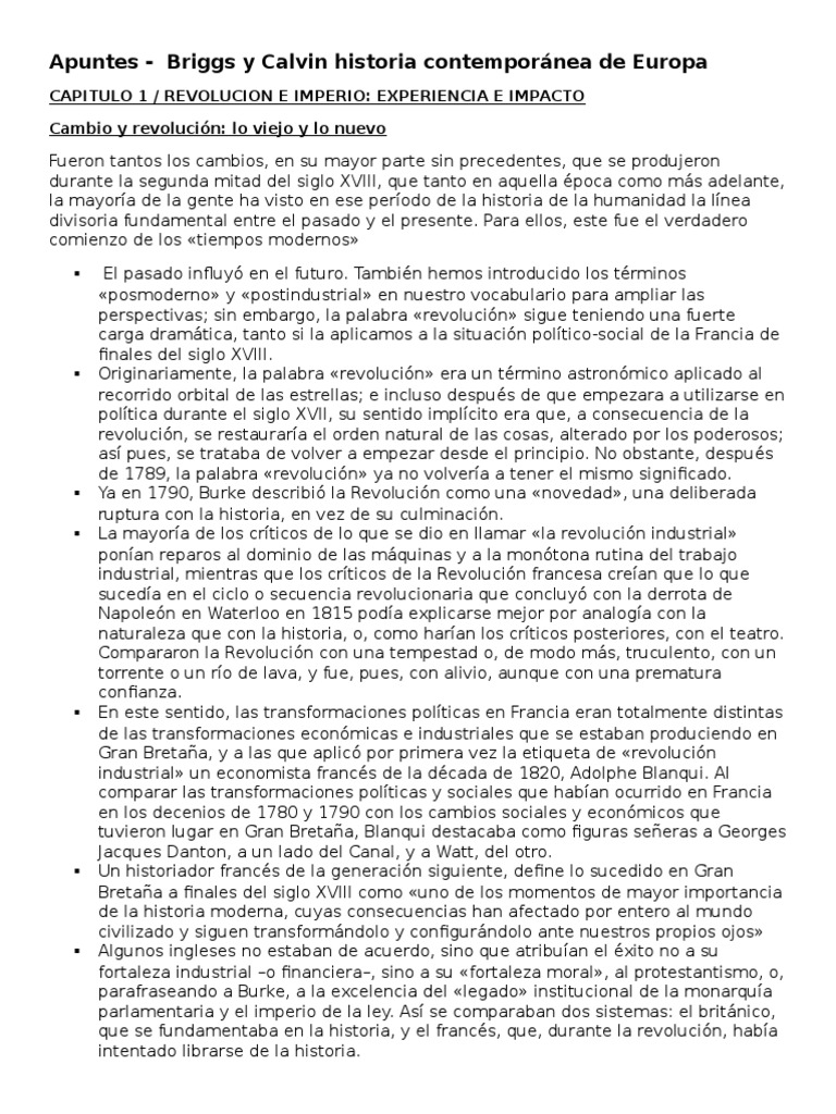 Revolución e Imperio en Europa Moderna | PDF | Napoleón | Francia