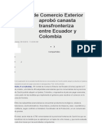 Comité de Comercio Exterior Aprobó Canasta Transfronteriza Entre Ecuador y Colombia (Autoguardado)