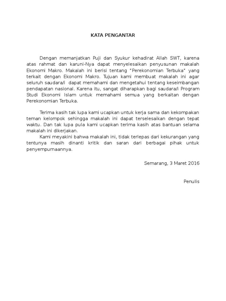 Makalah Ekonomi Terbuka