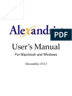 Alexandria 5.5.3 User's Manual