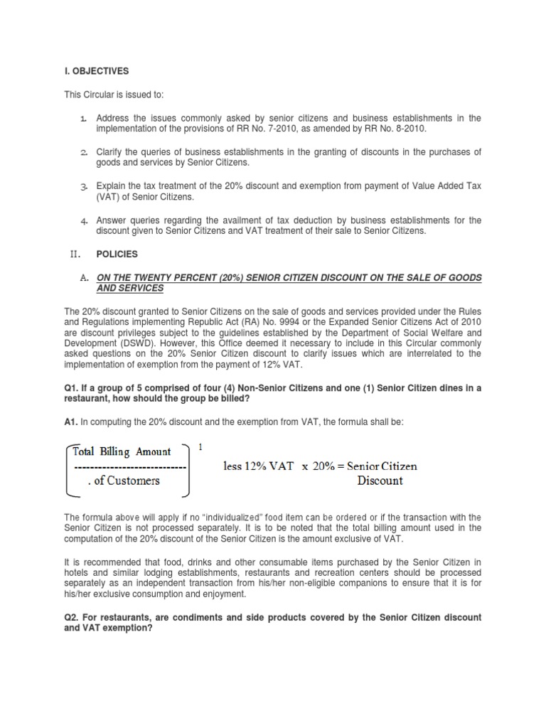 Clarifying The Rules On The Implementation Of Discounts And Vat