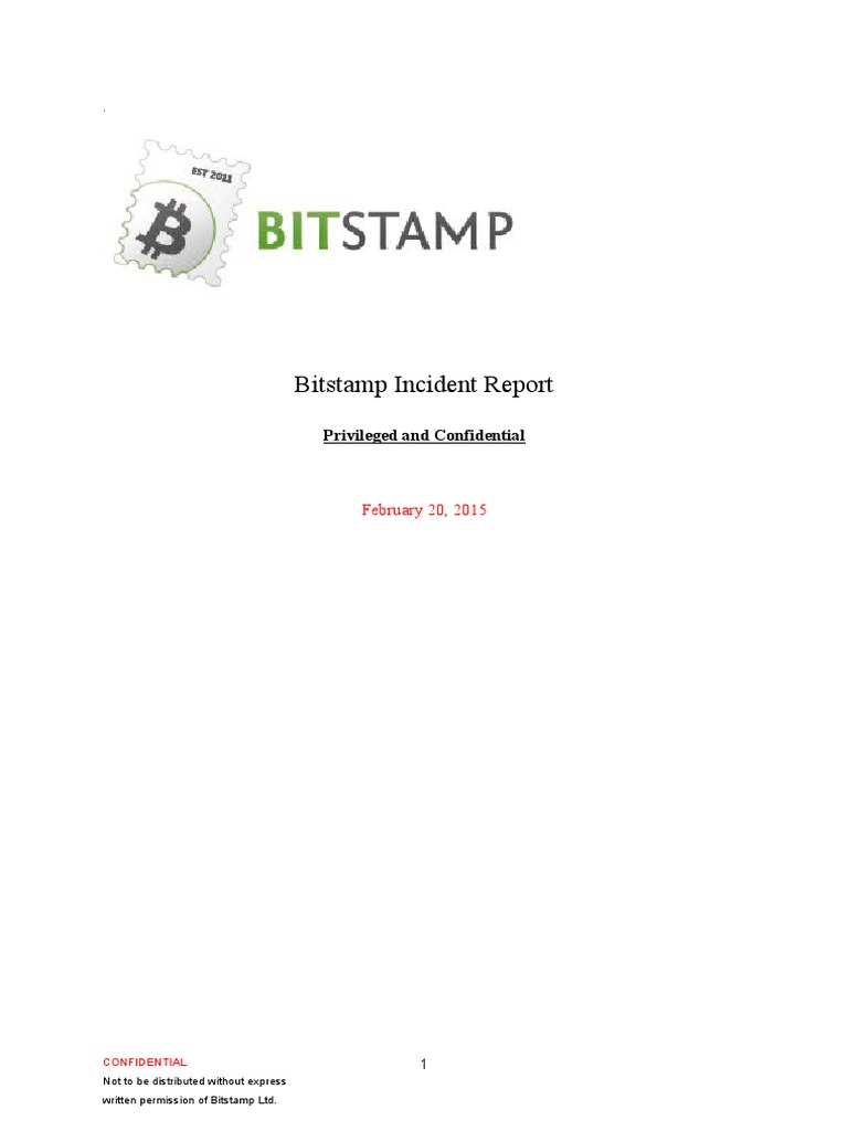 Bitstamp Breach Report | PDF | Bitcoin | Blockchain (Database)