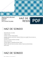 Haz de Sonido y Resoluciones