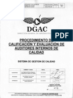 Dgac-pro-006 Rev 2 Proc Calif Eval Auditores Internos Calidad