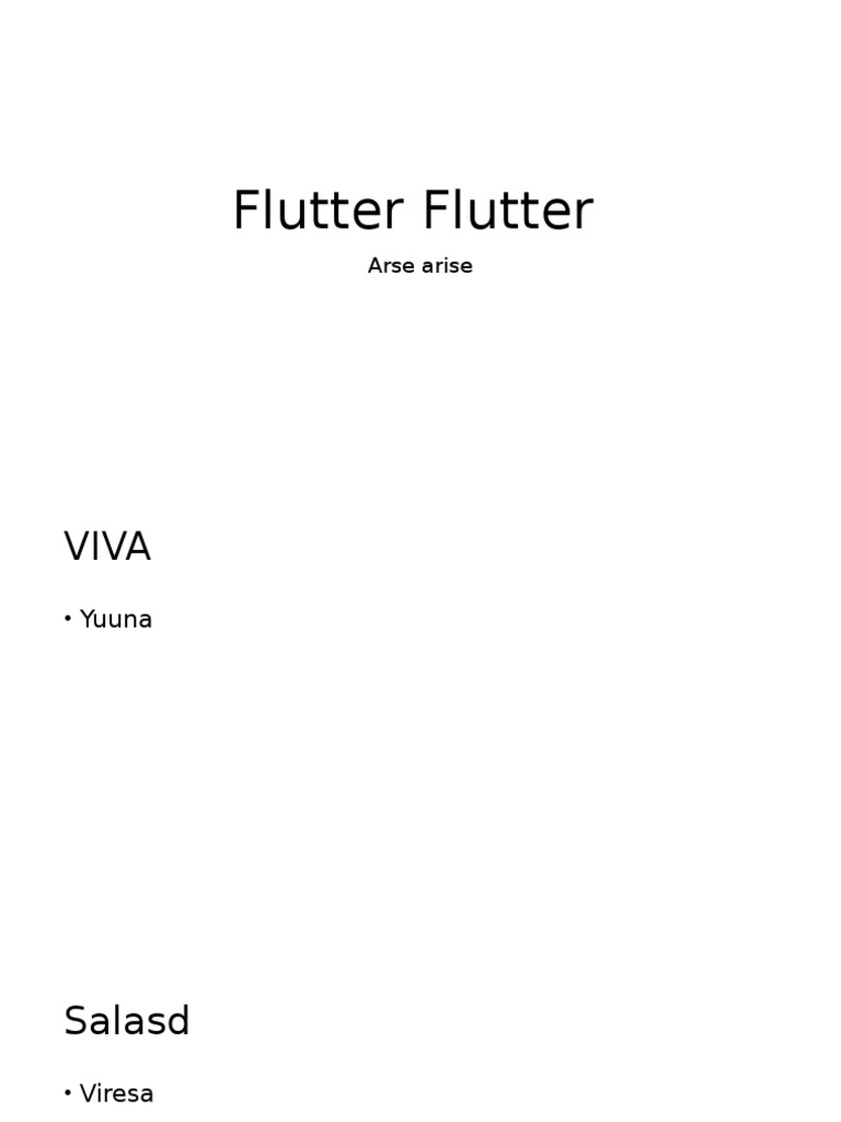 Flutter App Development Overview | PDF