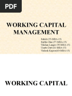 Working Capital Management