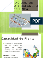 Capacidad de Planta y Balanceo de Linea