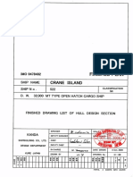 H-00 Finished Drawing List of Hull Design Section PDF