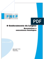 O CONHECIMENTO DA LÍNGUA - DESENVOLVER A CONSCIÊNCIA FONOLÓGICA