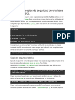 Cómo Hacer Copias de Sconsultaseguridad de Una Base de Datos MySQL