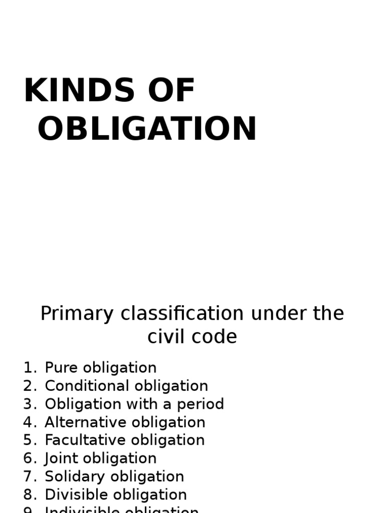 facultative obligation example