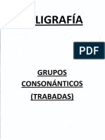 Caligrafía Grupos Consonánticos (Trabadas)