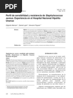 Download Perfil de sensibilidad y resistencia de Staphylococcus aureus  Experiencia en el Hospital Nacional Hiplito Unanue - An Fac Med by Daniel Lujn SN3100379 doc pdf