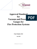 Approval Standard for Vacuum and Pressure Gauges for Fire Protection Systems