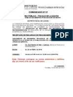 Comunicado #0 7: Ministerio Público - Fiscalía de La Nación